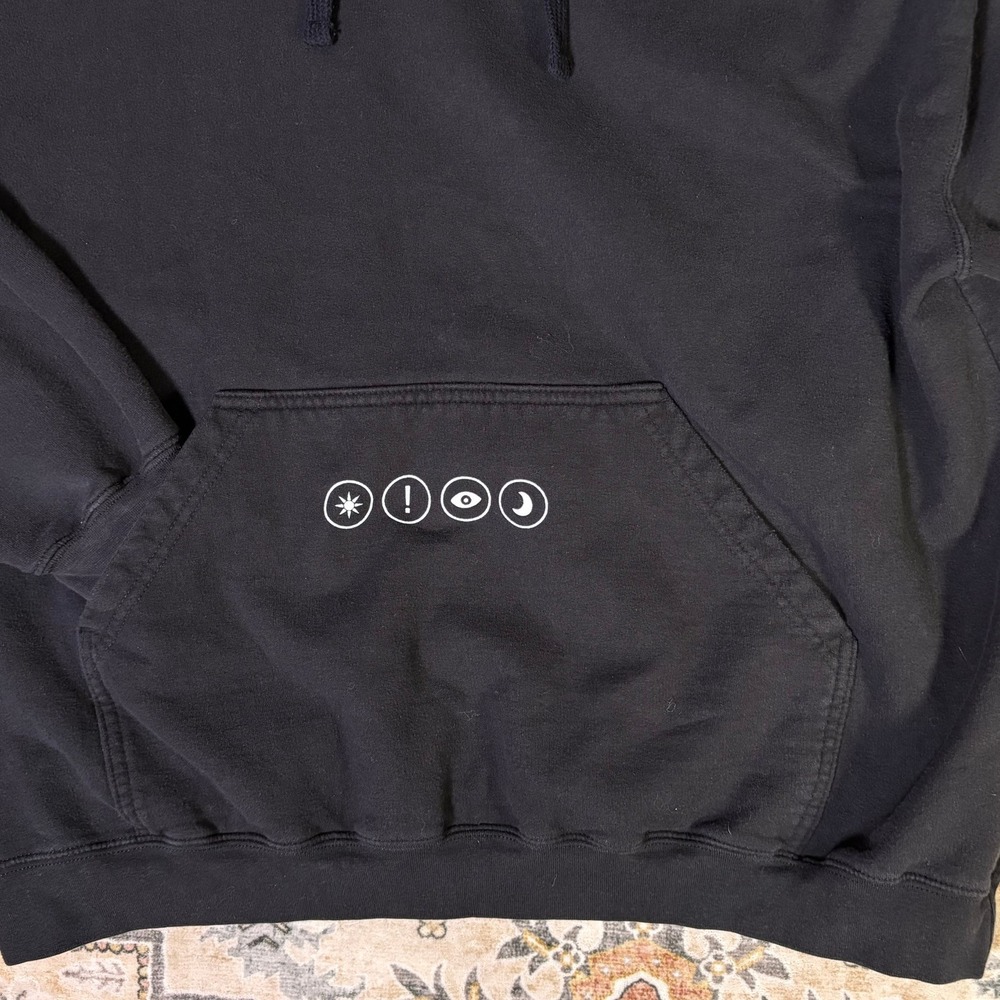 Panic at the Disco Band Hoodie Black Sz XXL Tultex Sleeve Sweatshirt Tour Merch - Picture 4 of 13